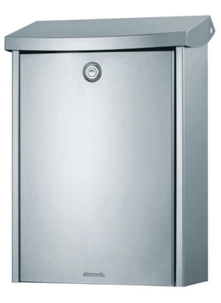 Brabantia brievenbus b500 matt steel easy clean 800x800 1